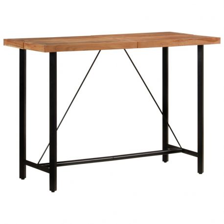 Table de Bar Idea en Bois Acacia - Grande Taille 150 x 70 cm