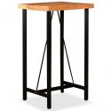 Table Haute Industrielle 60 - Bois Acacia- Design Authentique