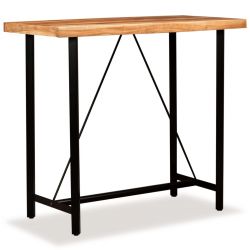 Table de bar industrielle Idea 120 bois massif Acacia