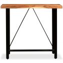 Table de bar industrielle Idea 120 bois massif Acacia