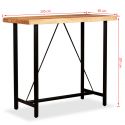 Table de bar industrielle Idea 120 bois massif Acacia