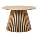 Table basse Osaka placage chêne naturel ø70x45 cm