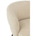 Fauteuil Lounge élégant Mars tissu Beige