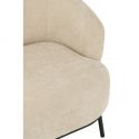 Fauteuil Lounge élégant Mars tissu Beige