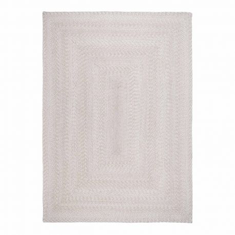 Tapis en plastique Minorque 100% recyclé, sable, 140x200