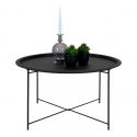 Table Basse ronde Bastia 75 cm - Métal Noir