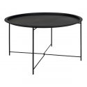 Table Basse ronde Bastia 75 cm - Métal Noir