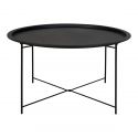 Table Basse ronde Bastia 75 cm - Métal Noir