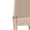 Banc en peuplier Abano assise 80 cm en osier naturel