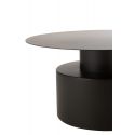 Table Basse Design Ronde Tika Metal Noir