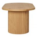 Table basse Boavista placage bois naturel 120x60 cm