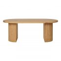 Table basse Boavista placage bois naturel 120x60 cm