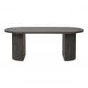 Table basse Boavista placage bois foncé 120x60cm