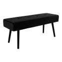 Banquette 100 cm Skiby métal Noir velours Noir