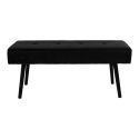 Banquette 100 cm Skiby métal Noir velours Noir