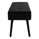 Banquette 100 cm Skiby métal Noir velours Noir