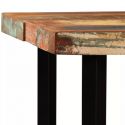 table de Bar metal et bois massif recycle plateau zoom