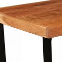 table bar industriel bois massif 60 cm dessous