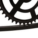 Table basse industrielle roues crantées details