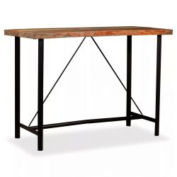 Table de bar industrielle Idea 150 bois massif recyclé
