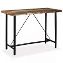 Table de bar industrielle Idea 150 bois variante 3