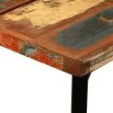 Table de bar industrielle Idea 150 bois recyclé plateau détail