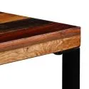 Table de bar industrielle Oria 70 bois recyclé plateau détail