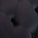 Méridienne capitonnée rétro velours noir zoom velours