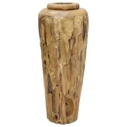 Vase bois Massif Teck hauteur 100 cm