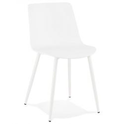 Chaise design Simpla polymère blanc