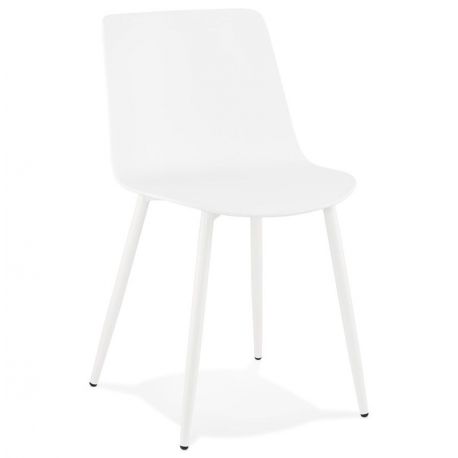 Chaise design Simpla polymère blanc