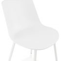 Chaise design Simpla polymère blanc zoom