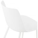 Chaise design Simpla polymère blanc assise zoom