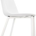 Chaise design Simpla polymère blanc base