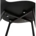 Chaise design Simpla polymère noire
