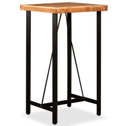 Table haute de bar Idea Bois massif 60 x 60 cm