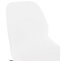 Chaise design empilable Claudi blanc extérieur coque