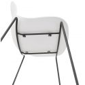 Chaise de bar design Ziggy métal Noir et Blanc