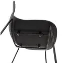 Chaise de bar design Ziggy mini métal Noir