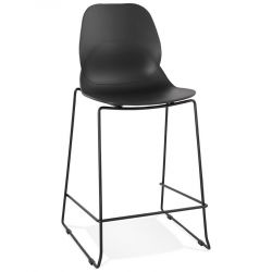 Chaise de bar design Ziggy mini métal Noir