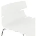 Chaise de bar design Reny mini 64 blanc assise