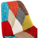 Chaise de bar design Kolor tissu patchwork