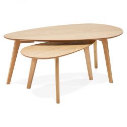 Table basse design Lulea Chêne Naturel