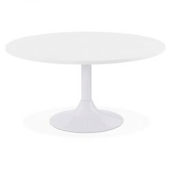 Table basse design Yuzu 90 cm blanc