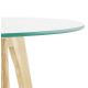 Table gigogne design Iggy bois Chêne Clair zoom plateau
