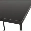 Table bar design Millie mélaminé Noir zoom plateau