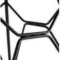Chaise design métal noir pika tissu Noir