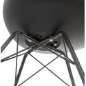  Chaise design Fabrik metal et simili noir