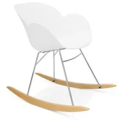 Rocking chair design Knebel Polypro Blanc