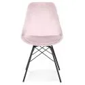 Chaise Design Dolce velours Rose